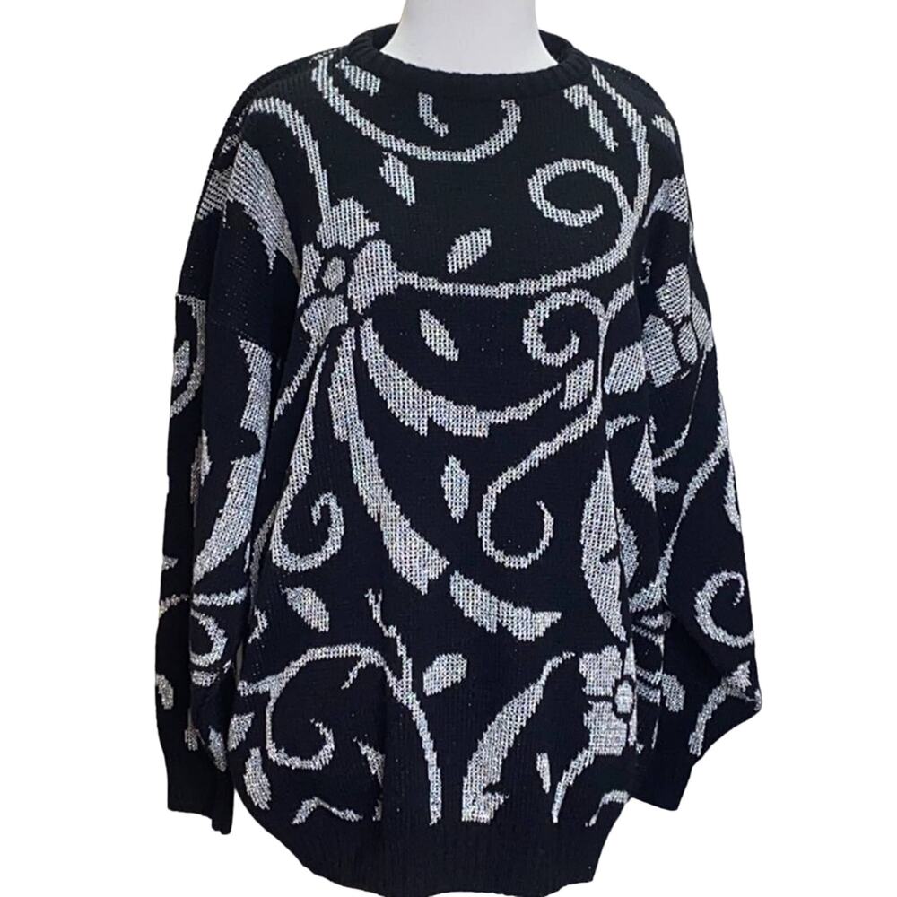 Ellen-D Kollection Vintage Sweater Large 80'S Size Large